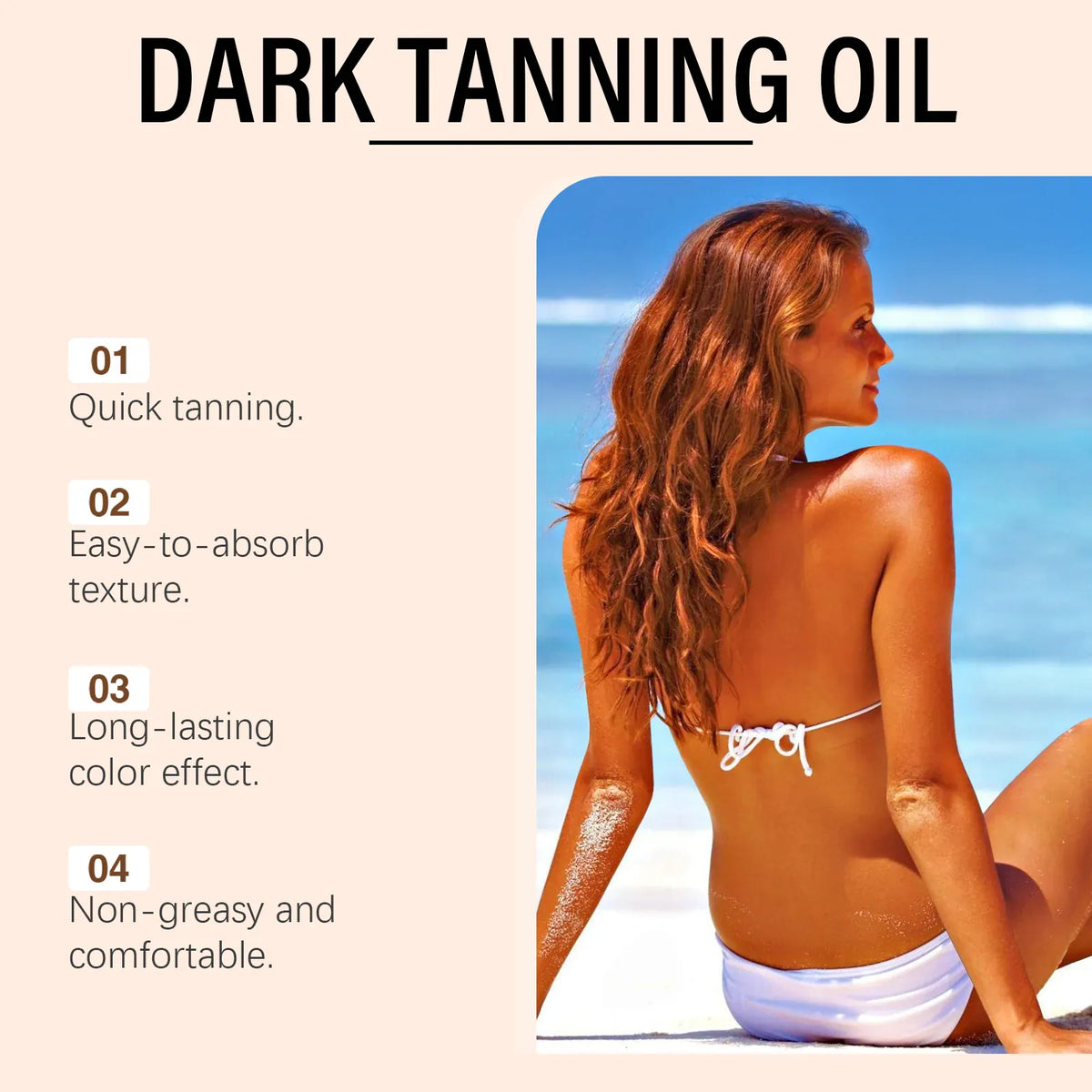 KissICON 100ml Boxed Self Tanner Oil Tanned Intensifier Bronzer Glow Hydrating