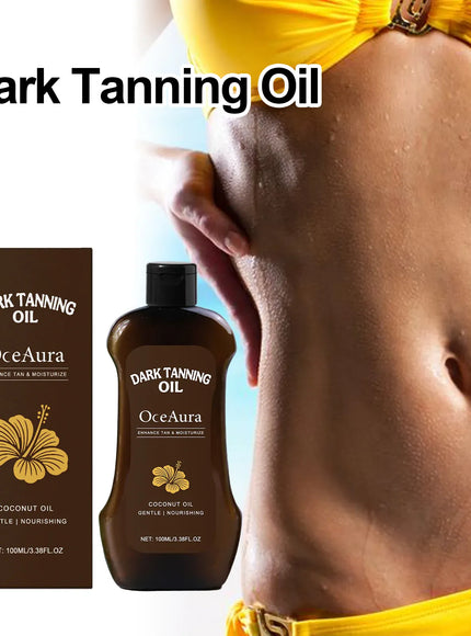 KissICON 100ml Boxed Self Tanner Oil Tanned Intensifier Bronzer Glow Hydrating
