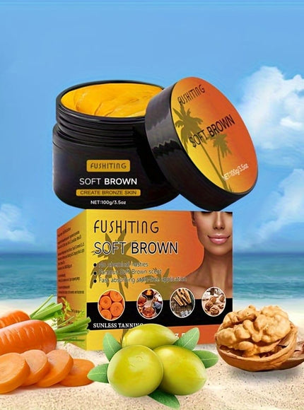 KissICON 100ml Fushiting Cocoa Butter Sunless Tanner Radiant