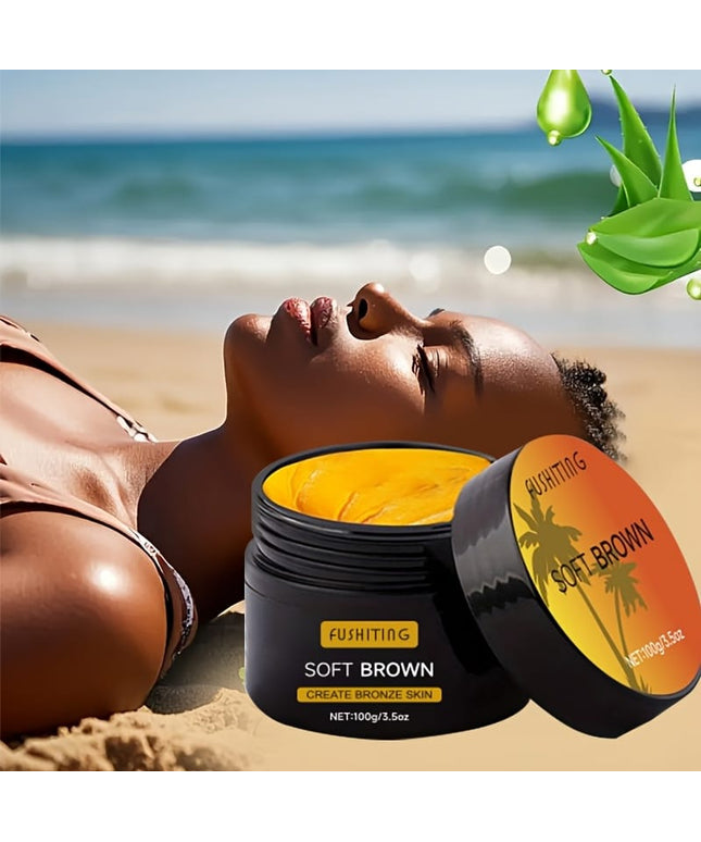 KissICON 100ml Fushiting Cocoa Butter Sunless Tanner Radiant