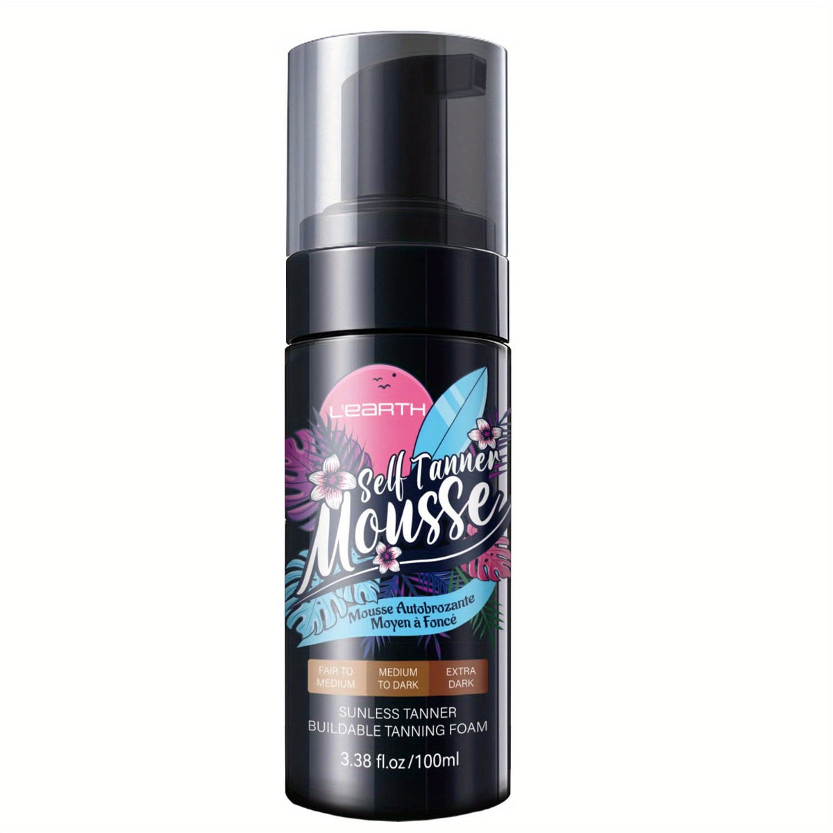 KissICON 100ml Hydrating Streakfree Selftanner Mousse Sunkissed Glow