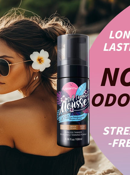 KissICON 100ml Hydrating Streakfree Selftanner Mousse Sunkissed Glow