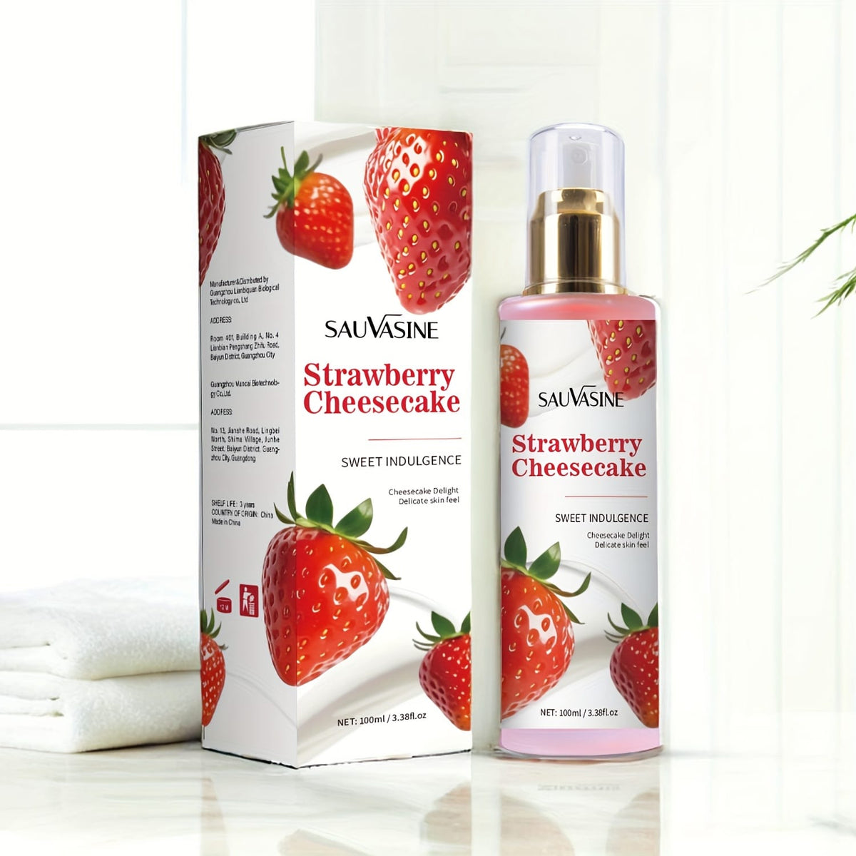 KissICON 100ml Ladys Strawberry Mist Longlasting Scent Perfect