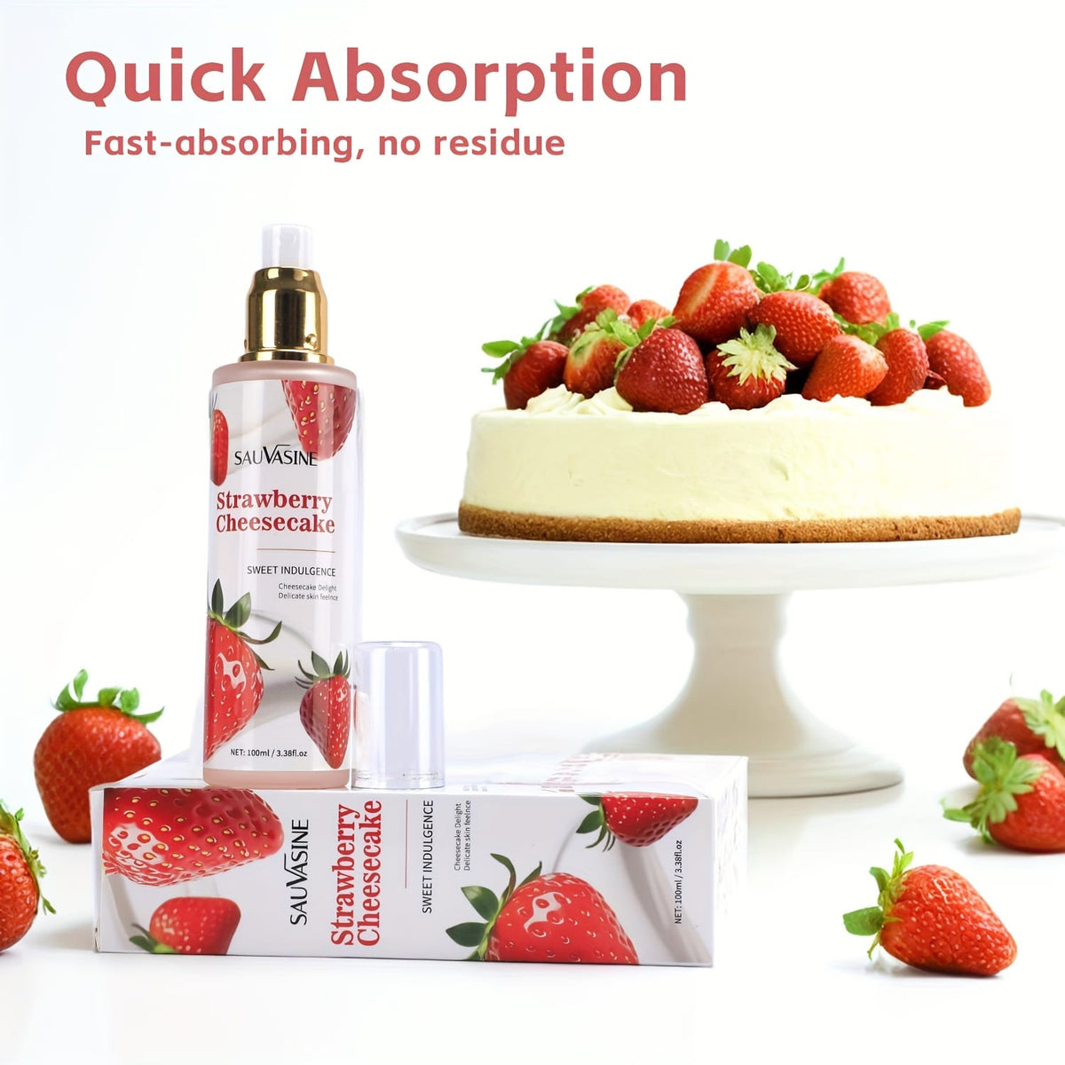KissICON 100ml Ladys Strawberry Mist Longlasting Scent Perfect