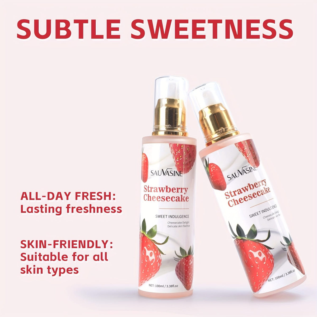 KissICON 100ml Ladys Strawberry Mist Longlasting Scent Perfect