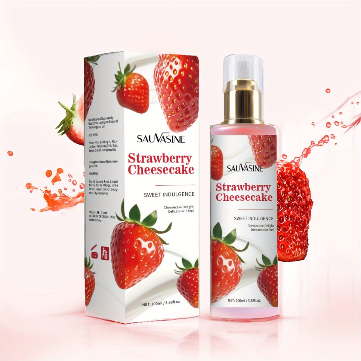 KissICON 100ml Ladys Strawberry Mist Longlasting Scent Perfect