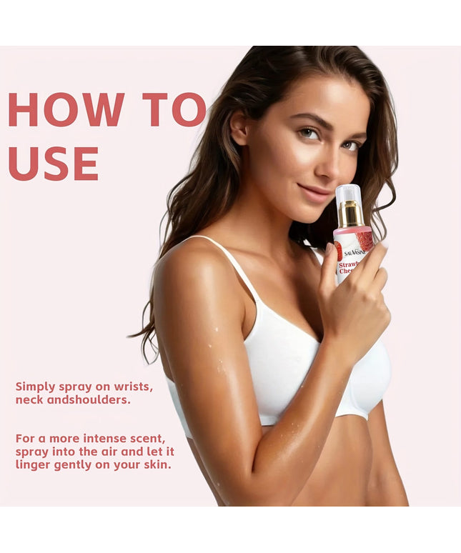 KissICON 100ml Ladys Strawberry Mist Longlasting Scent Perfect