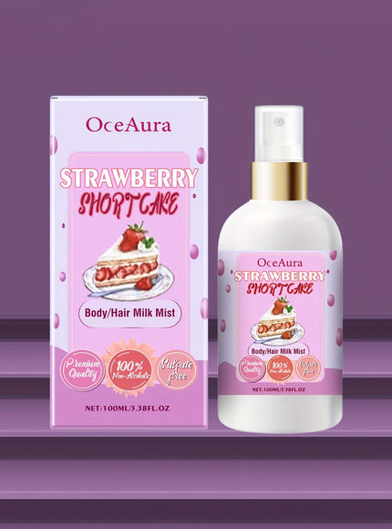 KissICON 100ml Oceaura Strawberry Shortcake Body Mist Moisturizing