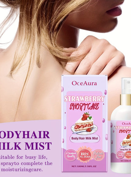 KissICON 100ml Oceaura Strawberry Shortcake Body Mist Moisturizing