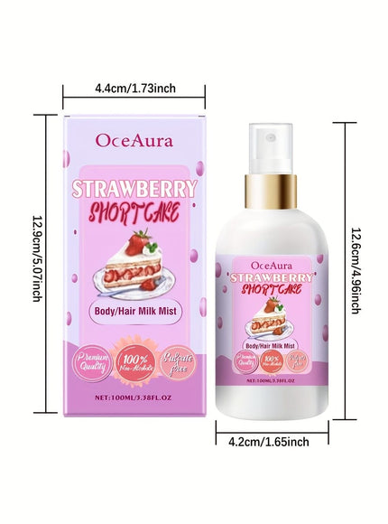 KissICON 100ml Oceaura Strawberry Shortcake Body Mist Moisturizing