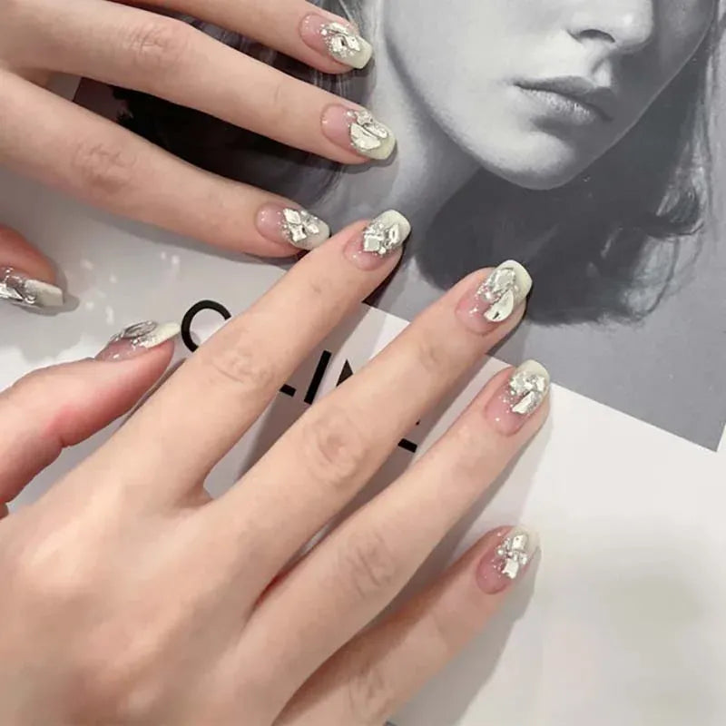 KissICON 1027 KissIcon Press On Nails 24Pcs Gel Butterfly -