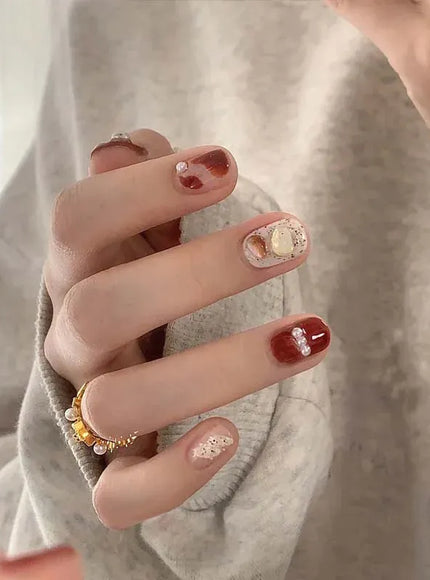 KissICON 1029 KissIcon Press On Nails 24Pcs Gel Butterfly -