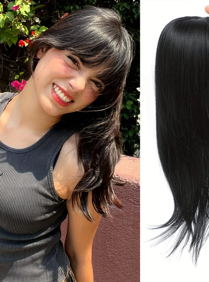 💋 Elegant Clip-In Bangs Blonde Hairpieces - 360°
