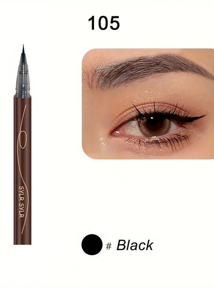 KissICON 105 Black Ultra Fine Eyebrow Pencil And Liquid Eyeliner Waterproof