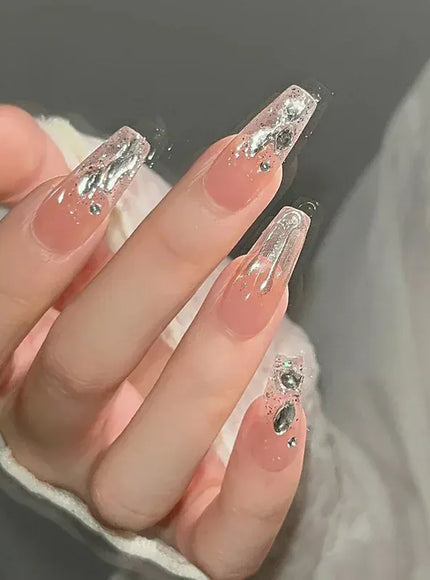 KissICON 1053 KissIcon Press On Nails 24Pcs Gel Butterfly -