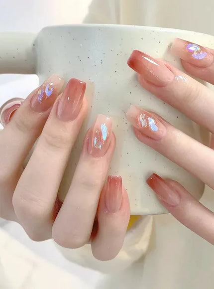 KissICON 1057 KissIcon Press On Nails 24Pcs Gel Butterfly -