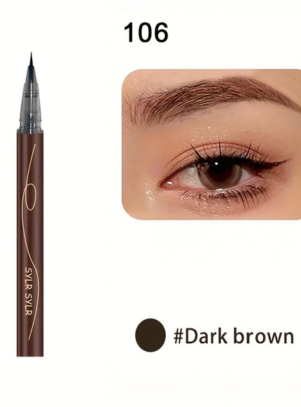 KissICON 106 Dark Brown Ultra Fine Eyebrow Pencil And Liquid Eyeliner Waterproof