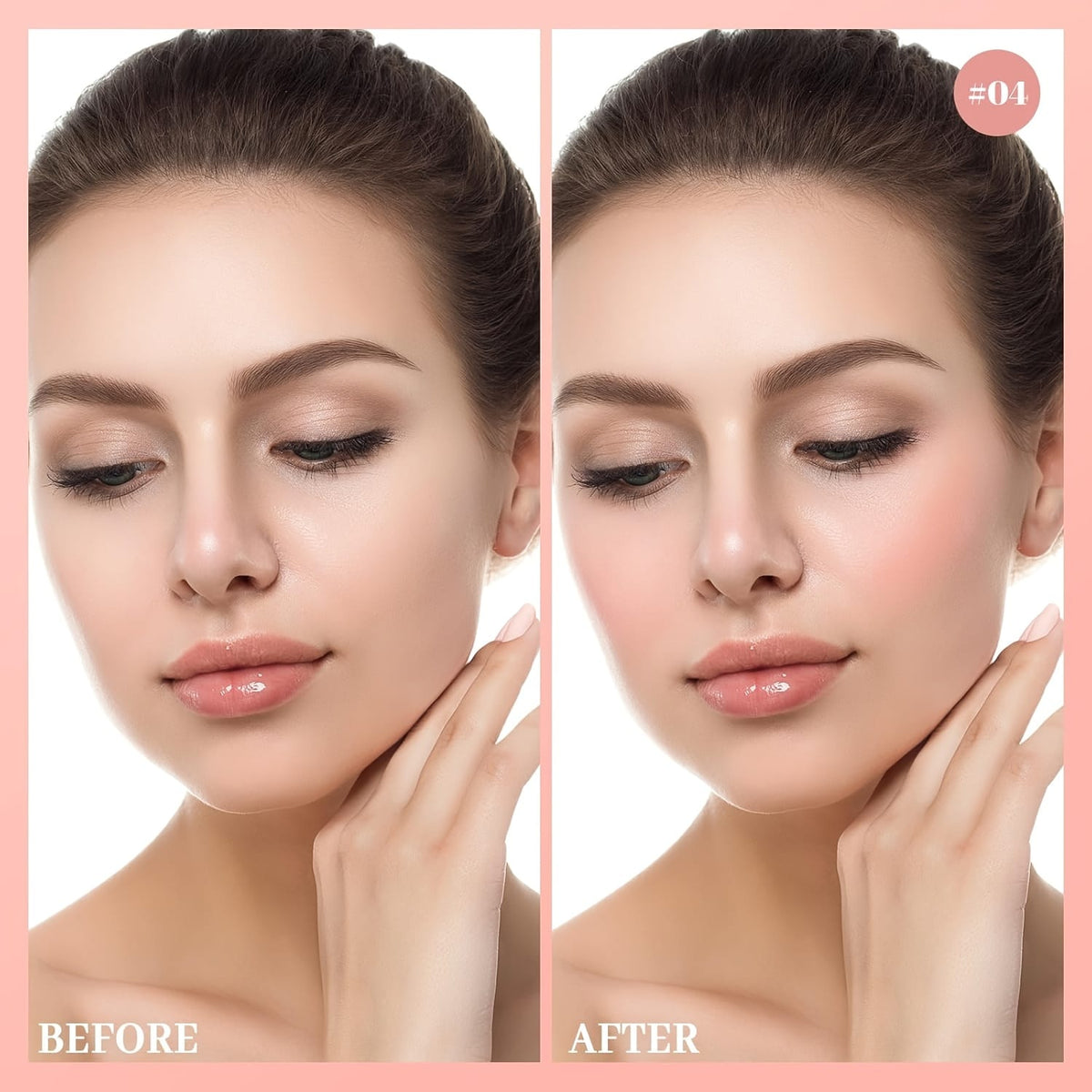 KissICON 10color Lightweight Buildable Powder Blush Palette