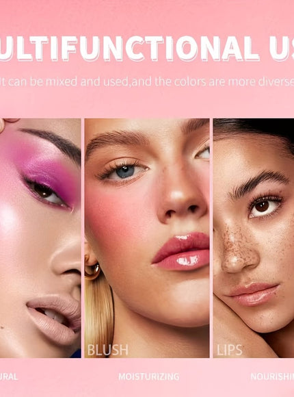 KissICON 10color Lightweight Buildable Powder Blush Palette