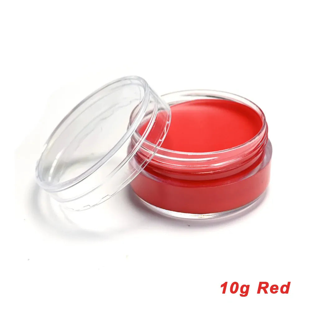 KissICON 10g Red Professional Halloween Makeup Kit Face Body Paint White Black Red Special Effects Christmas Cosplay Party Supplies