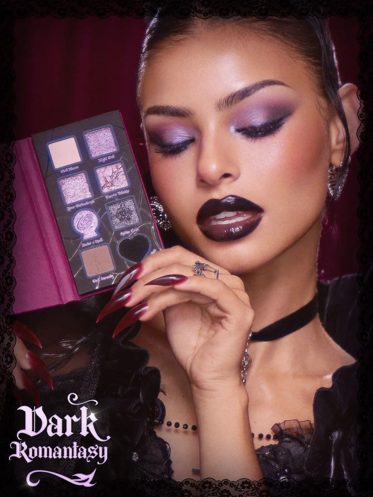 KissICON 10g SHEGLAM Dark Romantasy Eyeshadow Palette