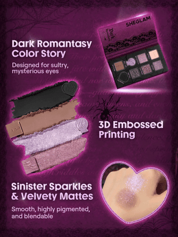 KissICON 10g SHEGLAM Dark Romantasy Eyeshadow Palette