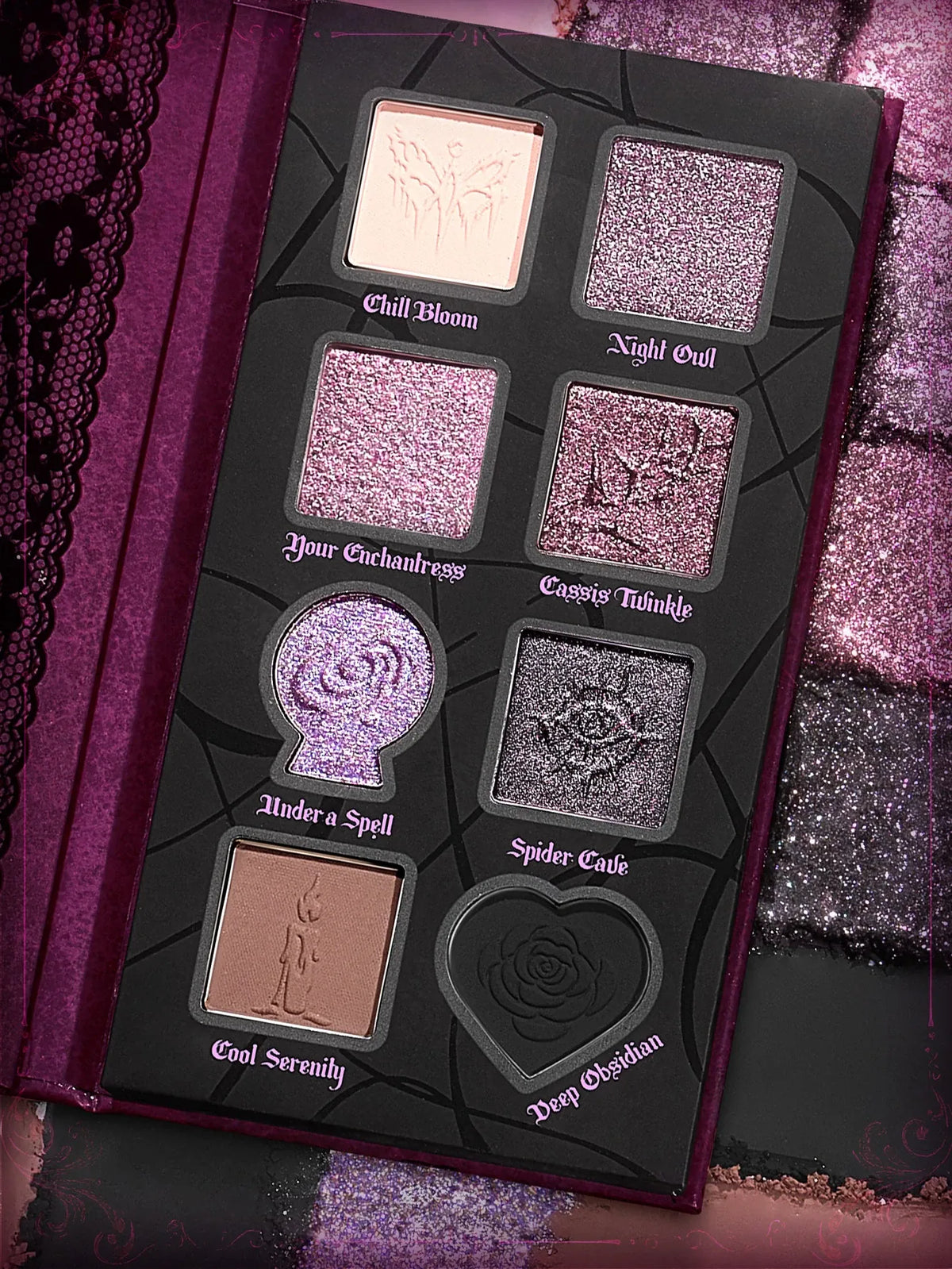 KissICON 10g SHEGLAM Dark Romantasy Eyeshadow Palette