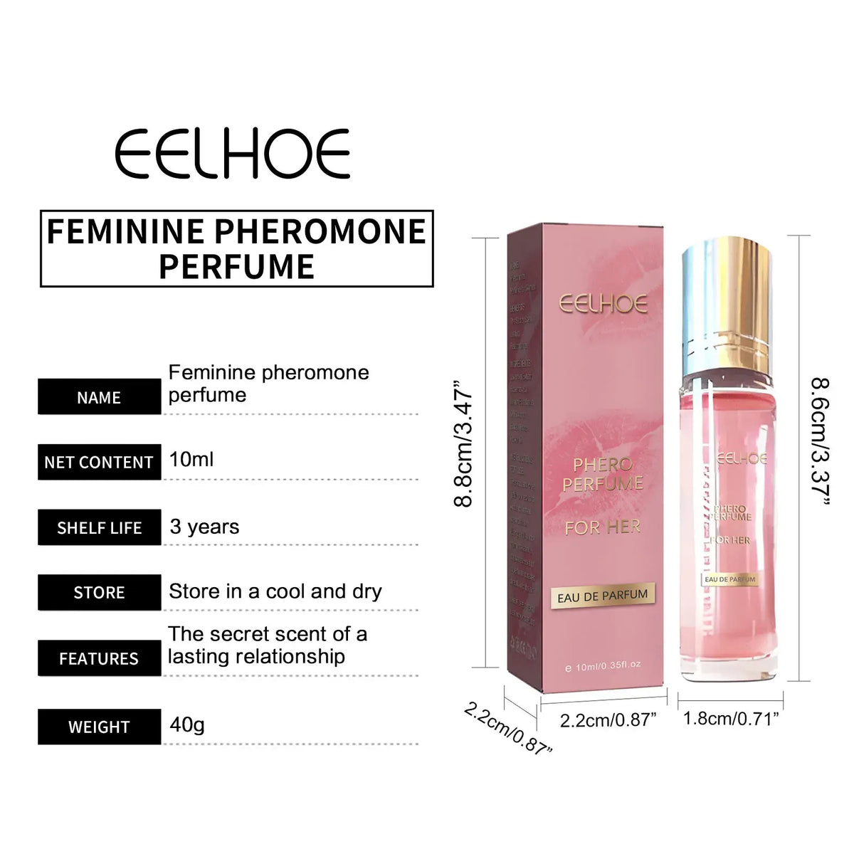 KissICON 10ml boxed KissIcon Glamour Perfumes Fragrance - Long Lasting Fragrance