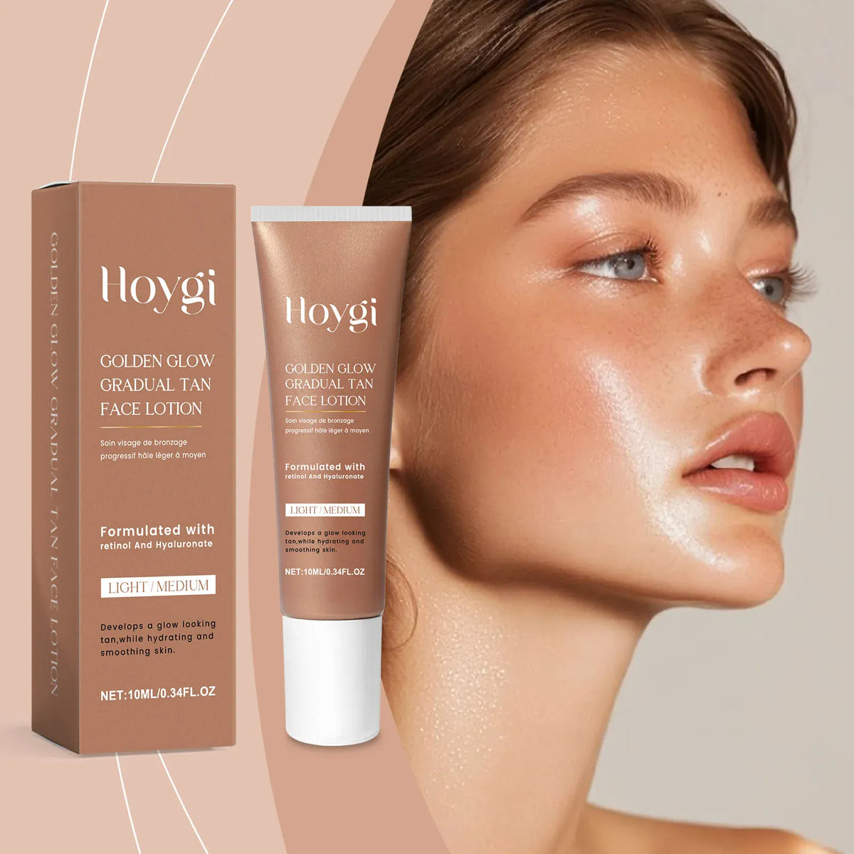 KissICON 10ml Hoygi Self Tanner Lotion For Face And Body