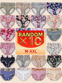 KissICON 10pack Comfy Allseason Mixed Print Panties