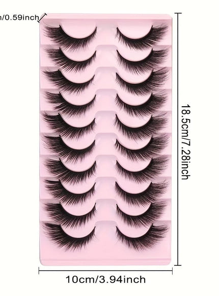 KissICON 10pairs-XFFAN KissIcon Fox Eye Cat Eye Eyelash Extensions -