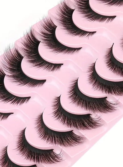 KissICON 10pairs-XFFAN KissIcon Fox Eye Cat Eye Eyelash Extensions -