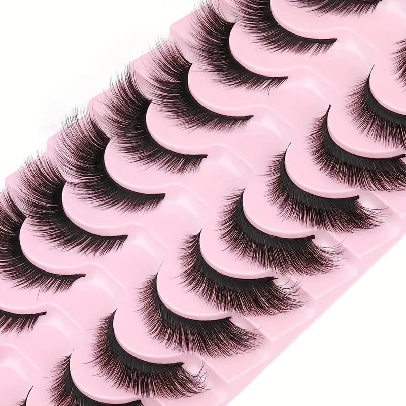 KissICON 10pairs-XFFAN KissIcon Fox Eye Cat Eye Eyelash Extensions -