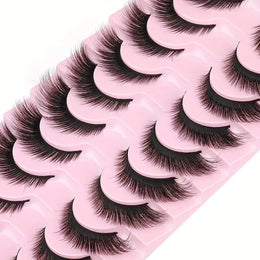KissICON 10pairs-XFFAN KissIcon Fox Eye Cat Eye Eyelash Extensions -
