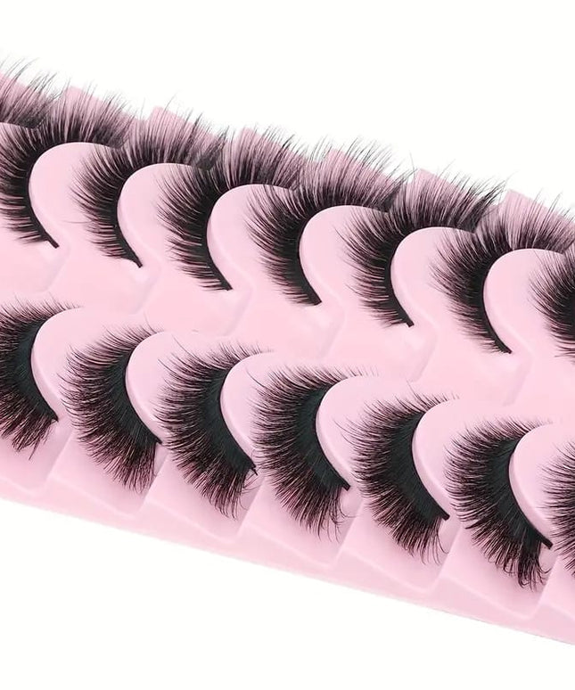 KissICON 10pairs-XFFAN KissIcon Fox Eye Cat Eye Eyelash Extensions -