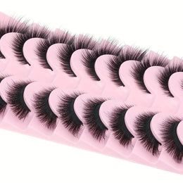 KissICON 10pairs-XFFAN KissIcon Fox Eye Cat Eye Eyelash Extensions -