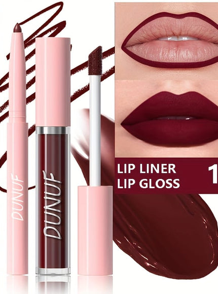 KissICON 11# KissIcon Matte Lip Set Lipstick Lipliner - Waterproof