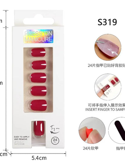 KissICON 11 KissIcon Nails Art Press On Coffin Tips -