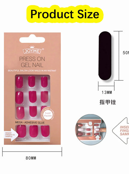 KissICON 11 KissIcon Press On Nails Square Head Full Cover