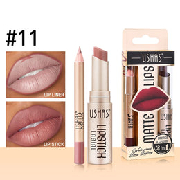 KissICON 11# KissIcon Ushas Lipstick Lipliner Set - Long Lasting