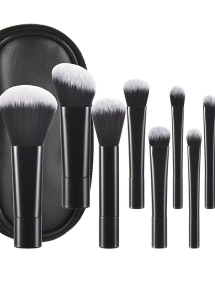 KissICON 11 PCS 1 KissIcon 10 Color Mini Makeup Brush Set Portable