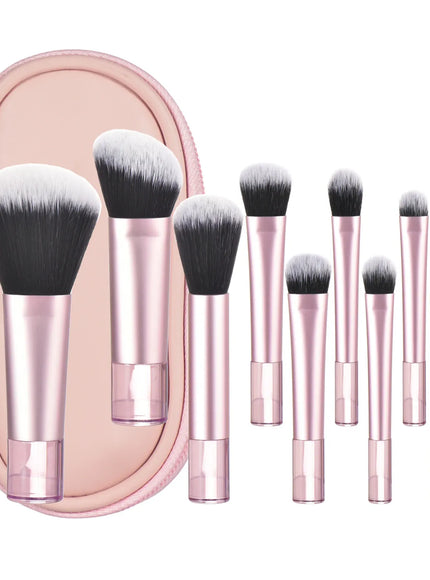 KissICON 11 PCS 3 KissIcon 10 Color Mini Makeup Brush Set Portable