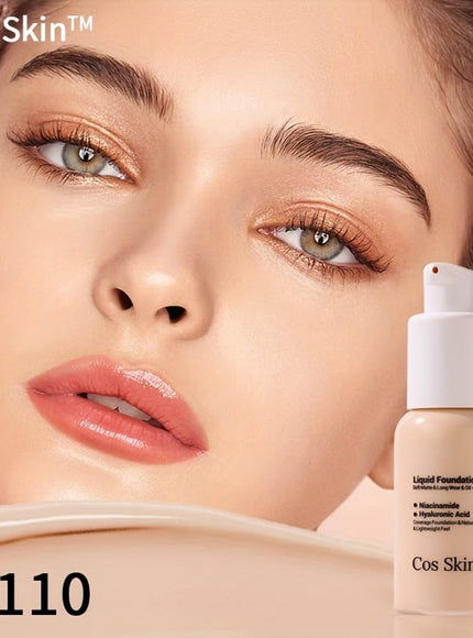 jkthpu-45 #110 KissIcon Full Coverage Waterproof Foundation - Matte Finish