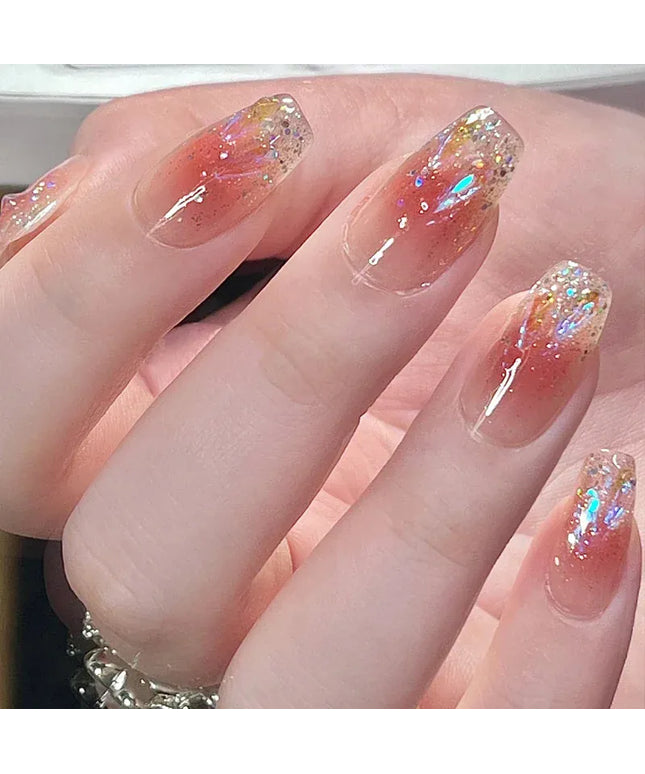 KissICON 1130 KissIcon Press On Nails 24Pcs Gel Butterfly -