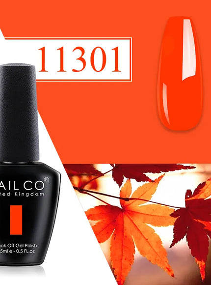 KissICON 11301 💋 Nailco Red Gel Polish - Lasting Soak