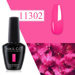 KissICON 11302 💋 Nailco Red Gel Polish - Lasting Soak