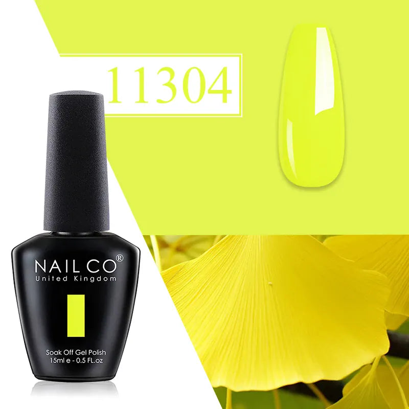 KissICON 11304 💋 Nailco Red Gel Polish - Lasting Soak