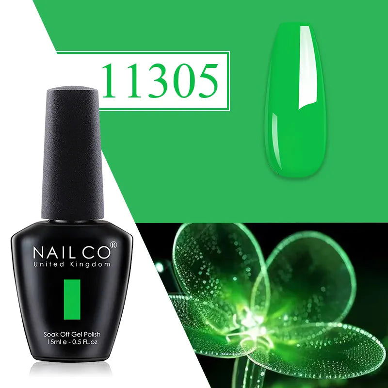 KissICON 11305 💋 Nailco Red Gel Polish - Lasting Soak