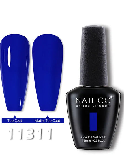 KissICON 11311 💋 Nailco 15ml Translucent Gel Polish-Natural Resin Formula
