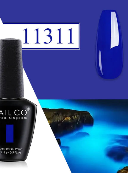 KissICON 11311 💋 Nailco Red Gel Polish - Lasting Soak